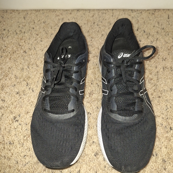 Asics Black and White Athletic Shoes - Picture 9 of 9